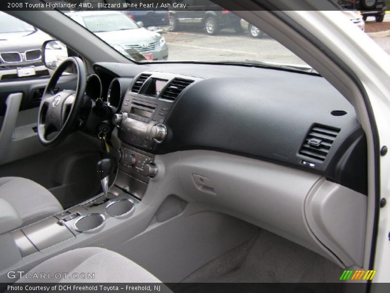 Blizzard White Pearl / Ash Gray 2008 Toyota Highlander 4WD
