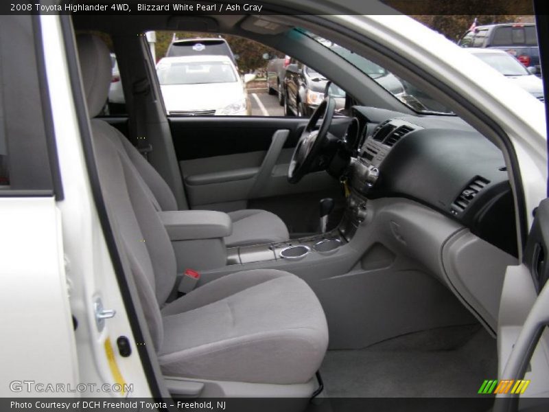 Blizzard White Pearl / Ash Gray 2008 Toyota Highlander 4WD