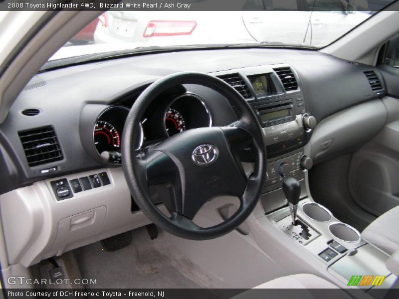 Blizzard White Pearl / Ash Gray 2008 Toyota Highlander 4WD