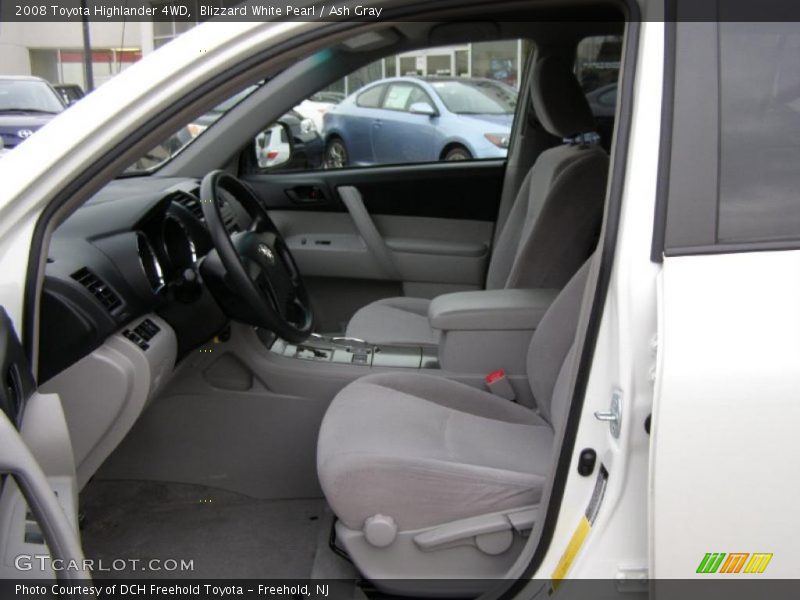 Blizzard White Pearl / Ash Gray 2008 Toyota Highlander 4WD