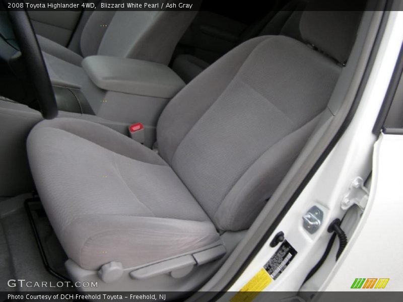 Blizzard White Pearl / Ash Gray 2008 Toyota Highlander 4WD