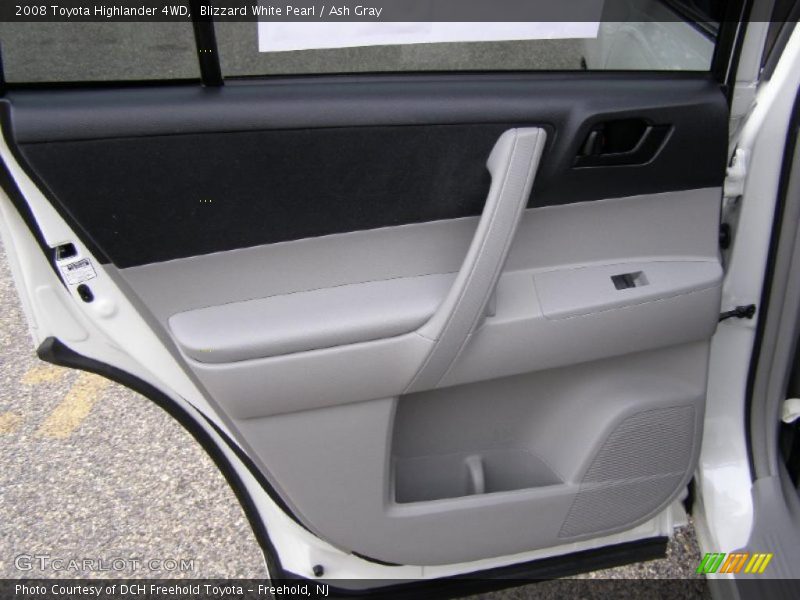 Blizzard White Pearl / Ash Gray 2008 Toyota Highlander 4WD