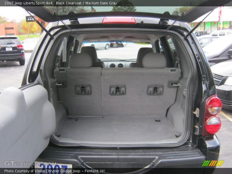 Black Clearcoat / Medium Slate Gray 2007 Jeep Liberty Sport 4x4