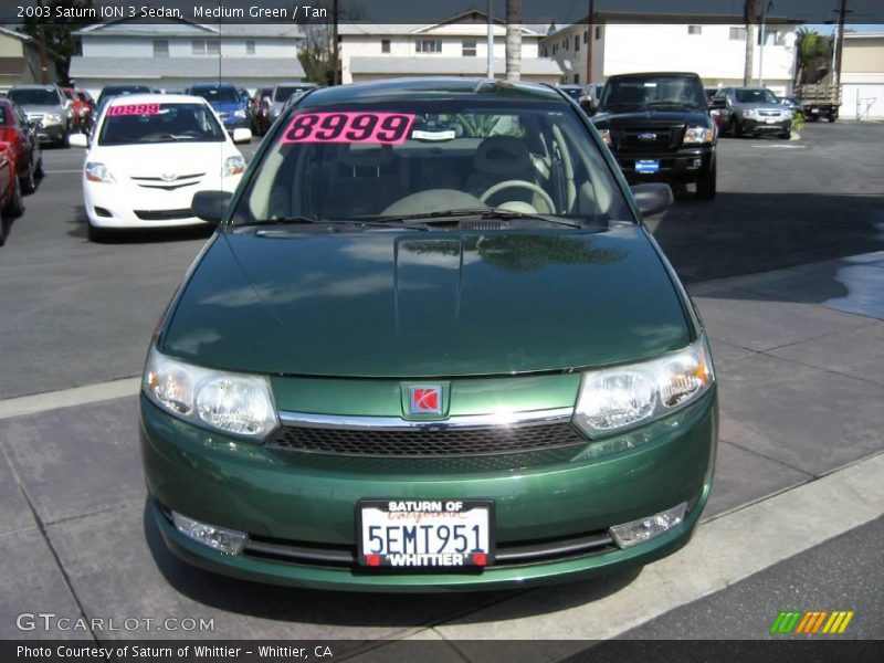 Medium Green / Tan 2003 Saturn ION 3 Sedan