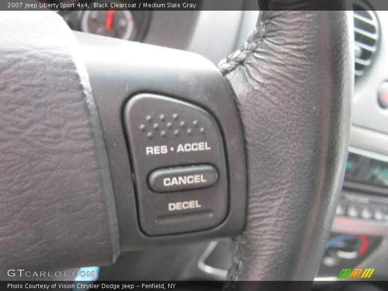 Black Clearcoat / Medium Slate Gray 2007 Jeep Liberty Sport 4x4