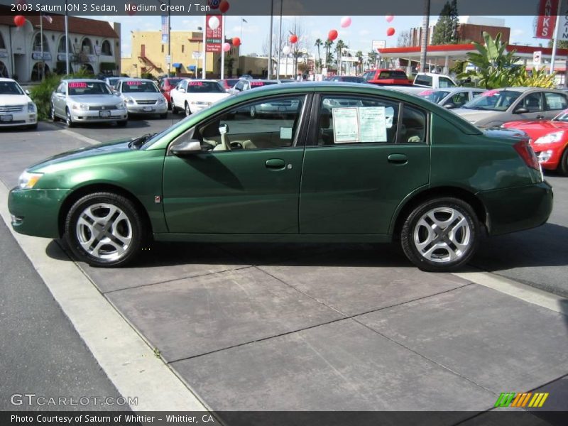 Medium Green / Tan 2003 Saturn ION 3 Sedan