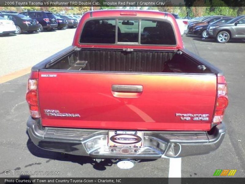 Impulse Red Pearl / Graphite Gray 2006 Toyota Tacoma V6 PreRunner TRD Double Cab