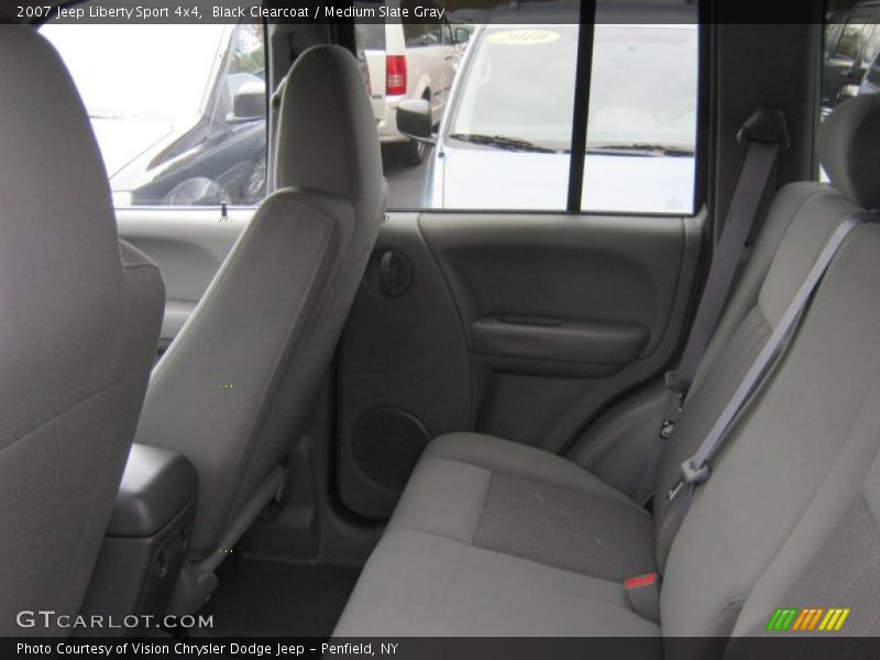 Black Clearcoat / Medium Slate Gray 2007 Jeep Liberty Sport 4x4