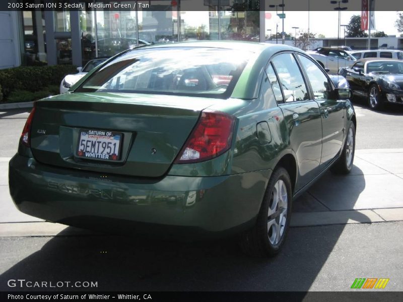 Medium Green / Tan 2003 Saturn ION 3 Sedan