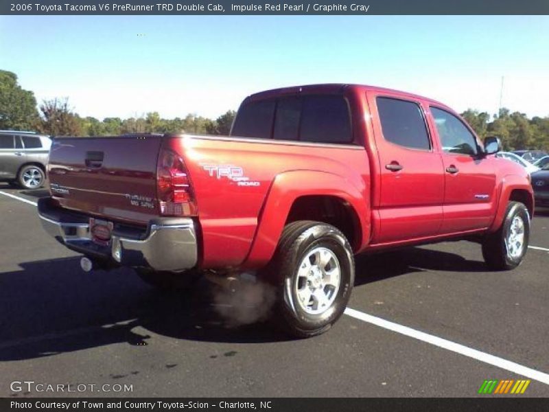 Impulse Red Pearl / Graphite Gray 2006 Toyota Tacoma V6 PreRunner TRD Double Cab