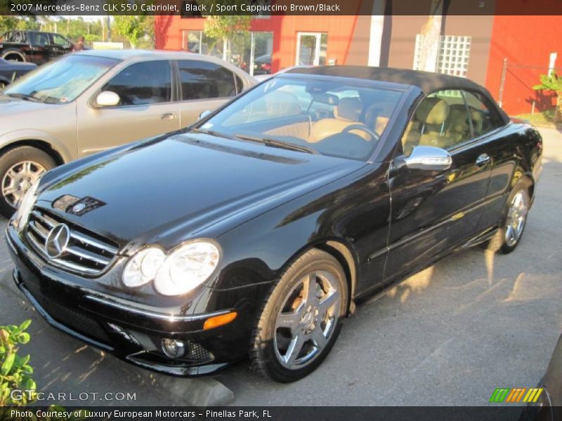 Black / Sport Cappuccino Brown/Black 2007 Mercedes-Benz CLK 550 Cabriolet