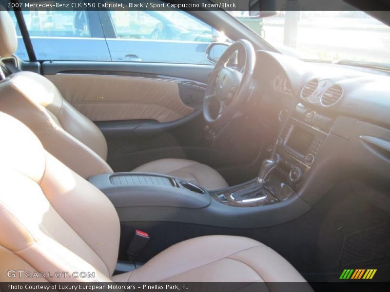 Black / Sport Cappuccino Brown/Black 2007 Mercedes-Benz CLK 550 Cabriolet