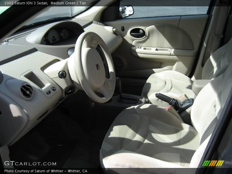 Medium Green / Tan 2003 Saturn ION 3 Sedan