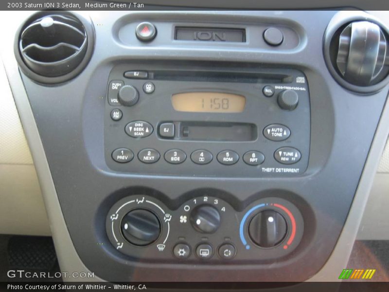 Medium Green / Tan 2003 Saturn ION 3 Sedan
