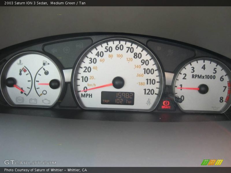 Medium Green / Tan 2003 Saturn ION 3 Sedan