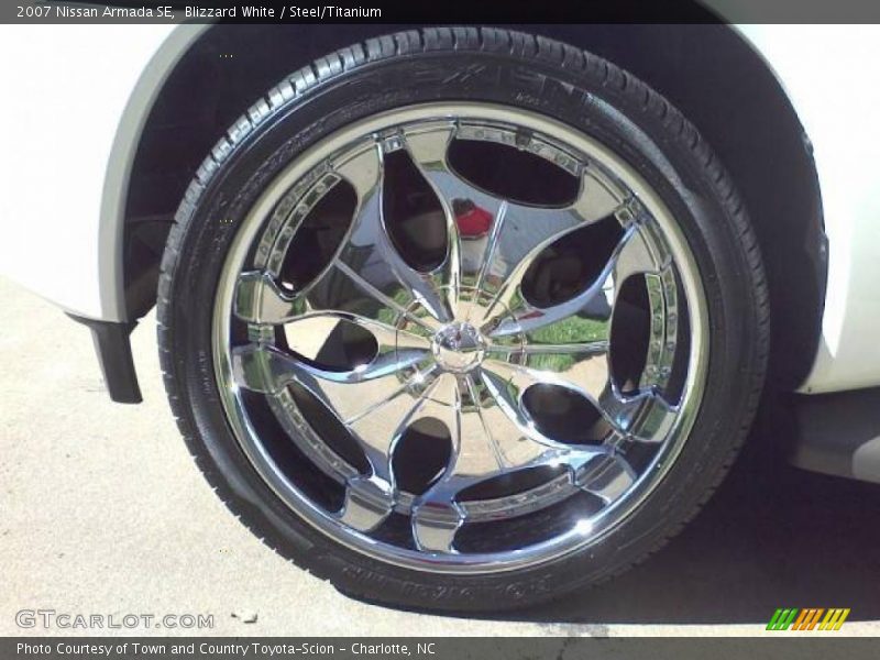 Blizzard White / Steel/Titanium 2007 Nissan Armada SE