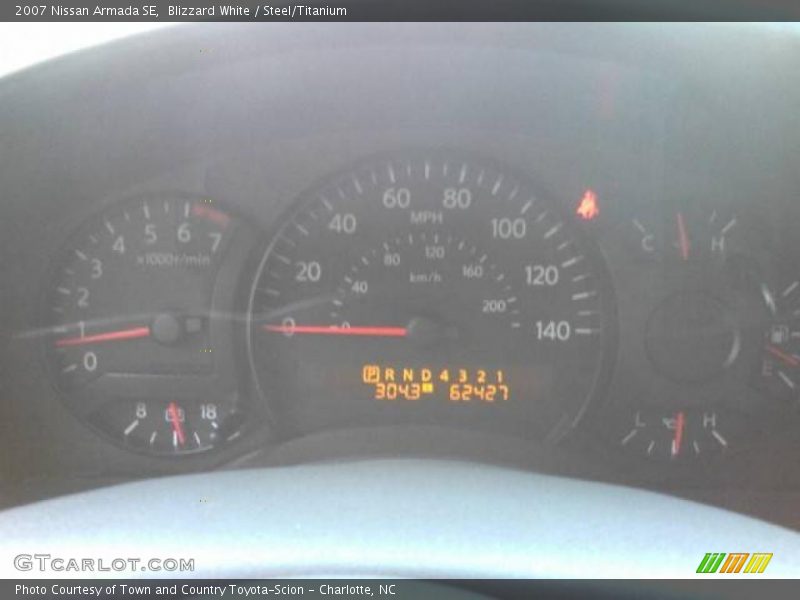 Blizzard White / Steel/Titanium 2007 Nissan Armada SE