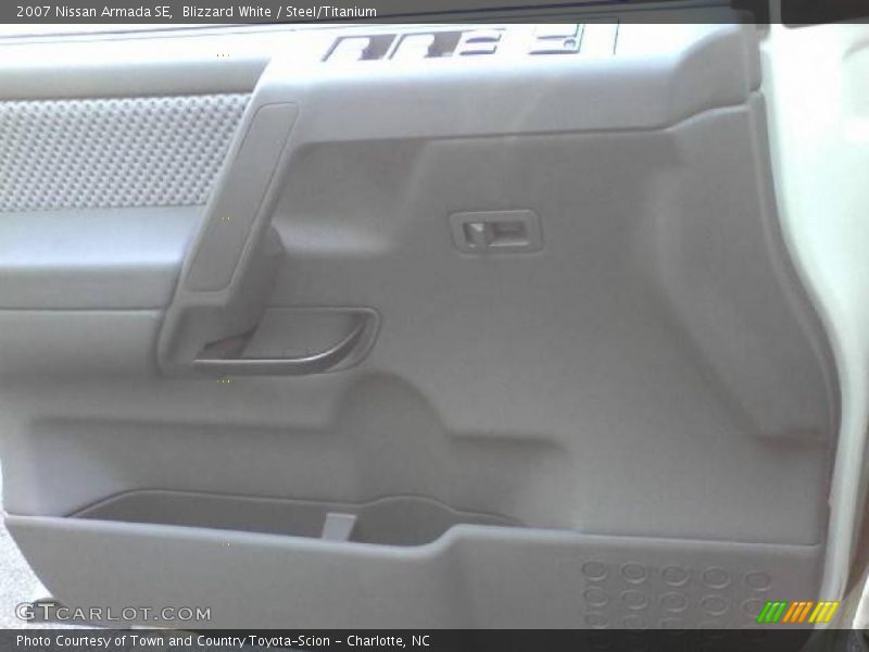 Blizzard White / Steel/Titanium 2007 Nissan Armada SE