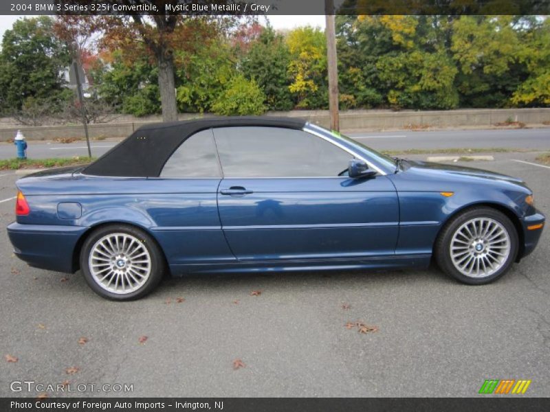 Mystic Blue Metallic / Grey 2004 BMW 3 Series 325i Convertible