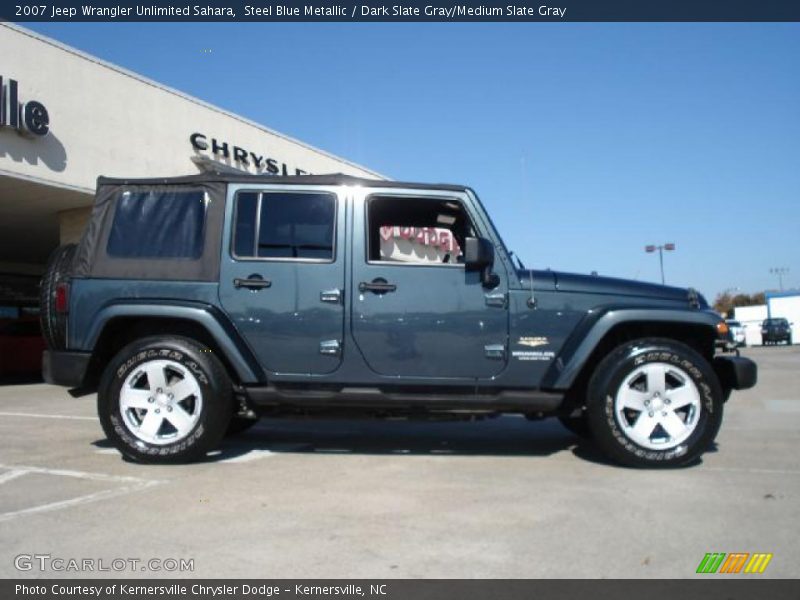 Steel Blue Metallic / Dark Slate Gray/Medium Slate Gray 2007 Jeep Wrangler Unlimited Sahara