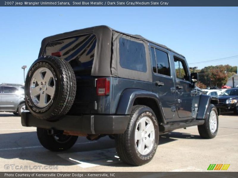 Steel Blue Metallic / Dark Slate Gray/Medium Slate Gray 2007 Jeep Wrangler Unlimited Sahara