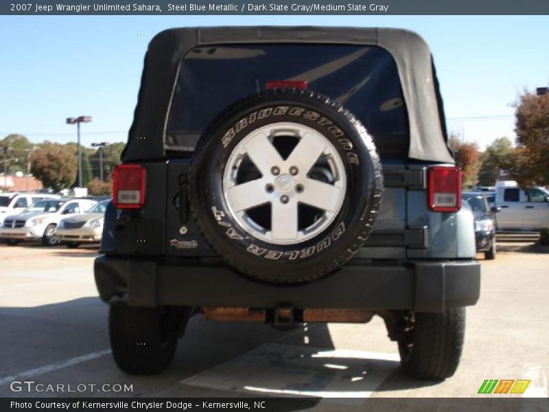 Steel Blue Metallic / Dark Slate Gray/Medium Slate Gray 2007 Jeep Wrangler Unlimited Sahara