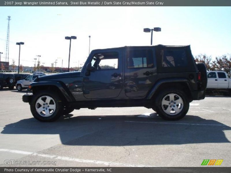 Steel Blue Metallic / Dark Slate Gray/Medium Slate Gray 2007 Jeep Wrangler Unlimited Sahara