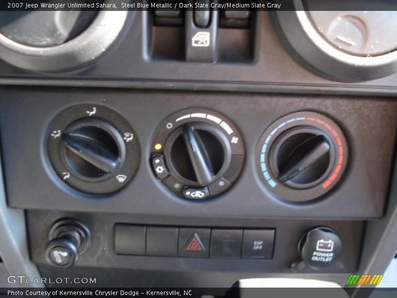 Steel Blue Metallic / Dark Slate Gray/Medium Slate Gray 2007 Jeep Wrangler Unlimited Sahara