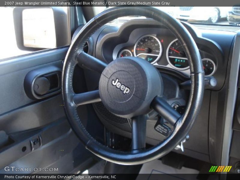 Steel Blue Metallic / Dark Slate Gray/Medium Slate Gray 2007 Jeep Wrangler Unlimited Sahara
