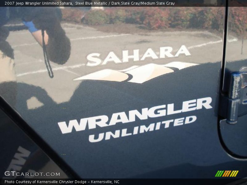 Steel Blue Metallic / Dark Slate Gray/Medium Slate Gray 2007 Jeep Wrangler Unlimited Sahara