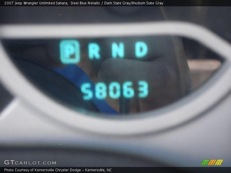 Steel Blue Metallic / Dark Slate Gray/Medium Slate Gray 2007 Jeep Wrangler Unlimited Sahara