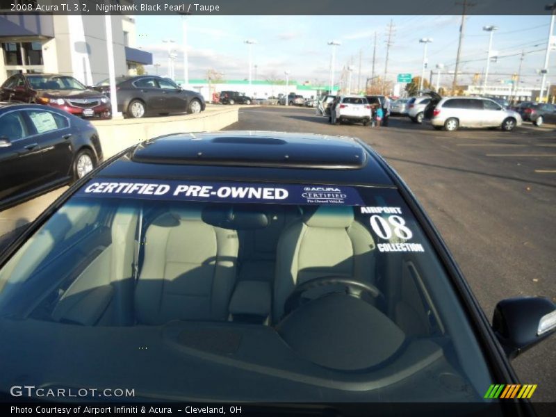 Nighthawk Black Pearl / Taupe 2008 Acura TL 3.2