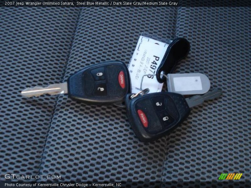 Steel Blue Metallic / Dark Slate Gray/Medium Slate Gray 2007 Jeep Wrangler Unlimited Sahara