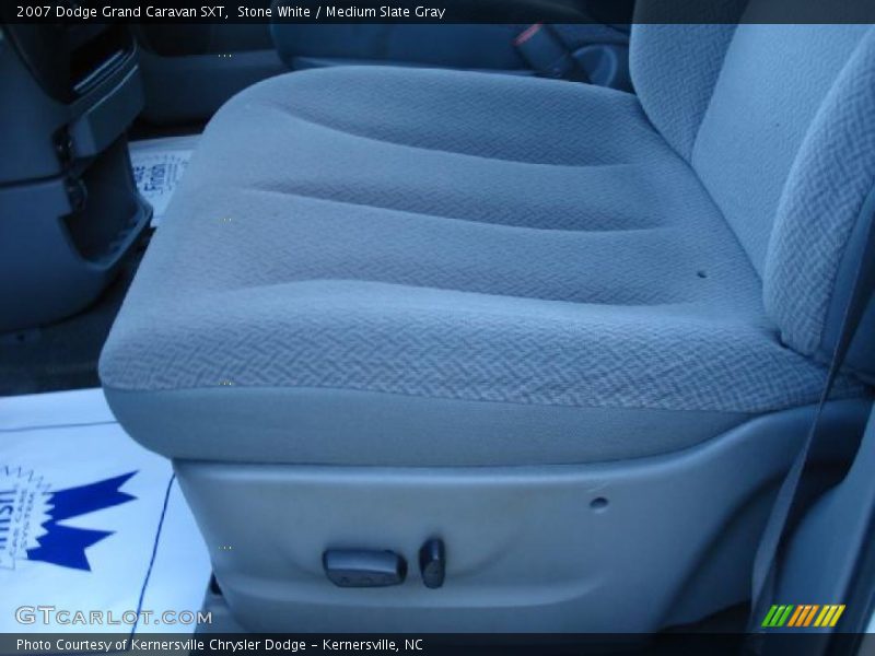 Stone White / Medium Slate Gray 2007 Dodge Grand Caravan SXT