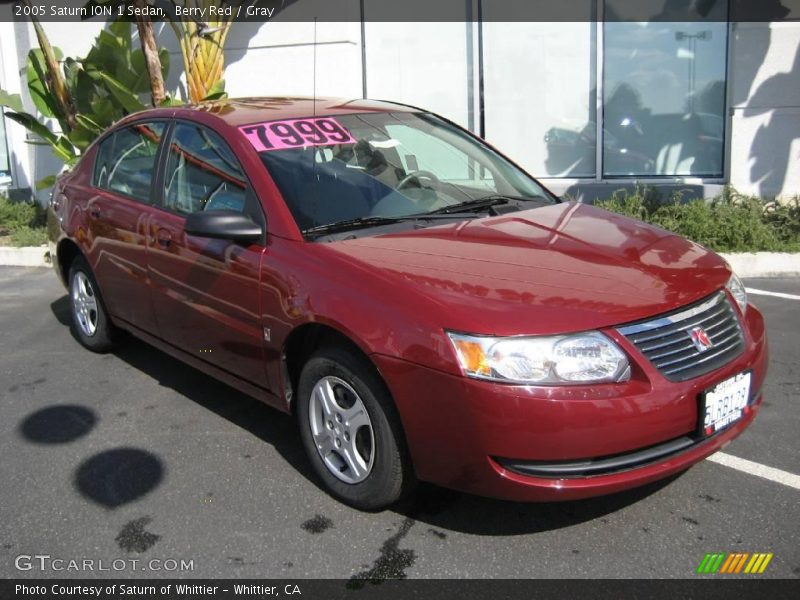 Berry Red / Gray 2005 Saturn ION 1 Sedan