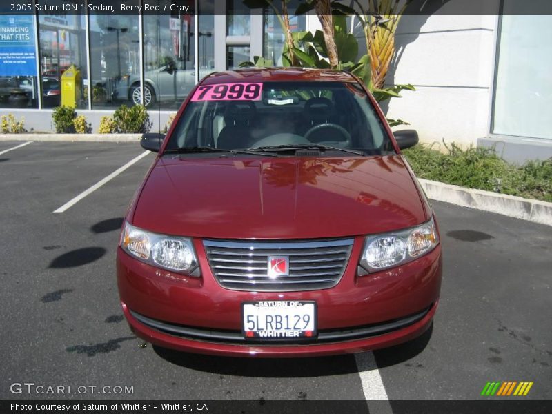 Berry Red / Gray 2005 Saturn ION 1 Sedan