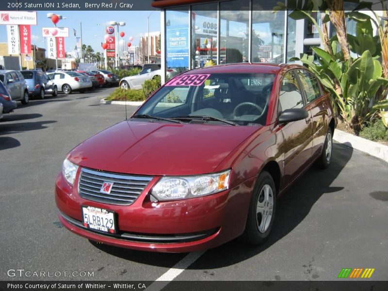 Berry Red / Gray 2005 Saturn ION 1 Sedan