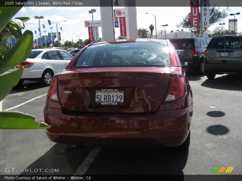 Berry Red / Gray 2005 Saturn ION 1 Sedan