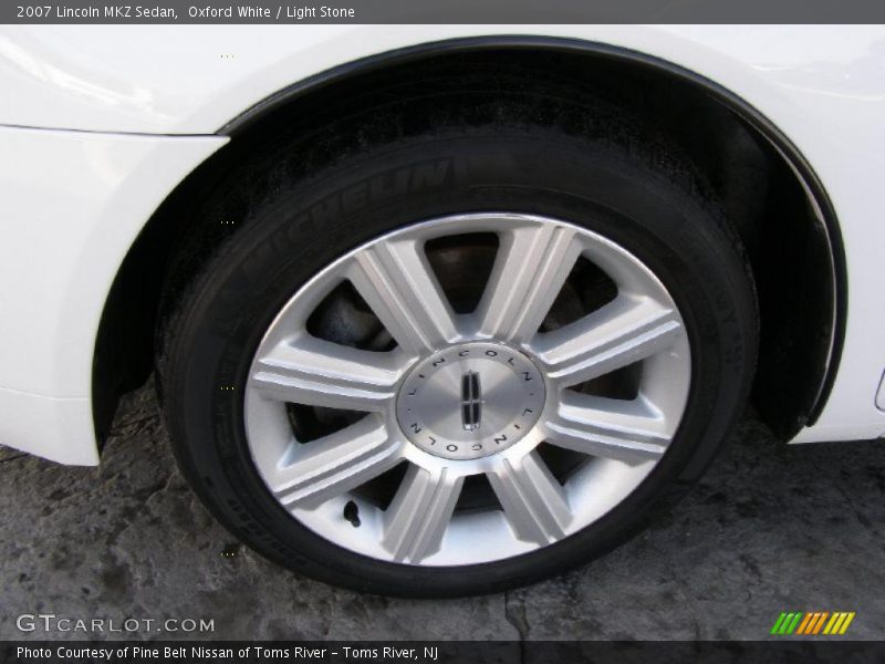 Oxford White / Light Stone 2007 Lincoln MKZ Sedan