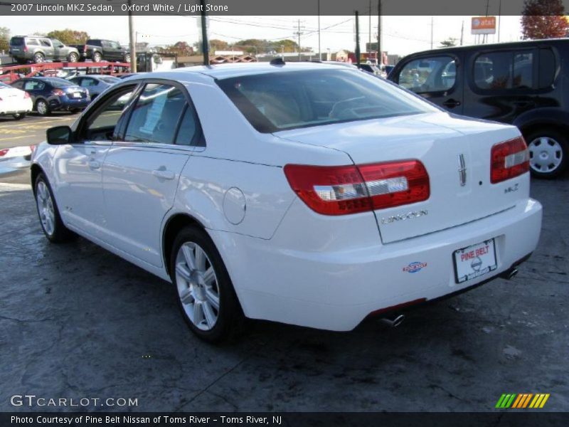 Oxford White / Light Stone 2007 Lincoln MKZ Sedan