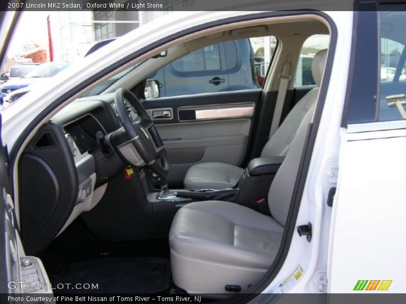 Oxford White / Light Stone 2007 Lincoln MKZ Sedan