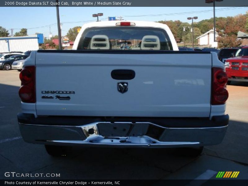 Bright White / Medium Slate Gray 2006 Dodge Dakota SLT Quad Cab