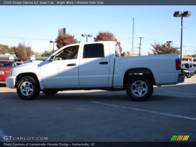 Bright White / Medium Slate Gray 2006 Dodge Dakota SLT Quad Cab