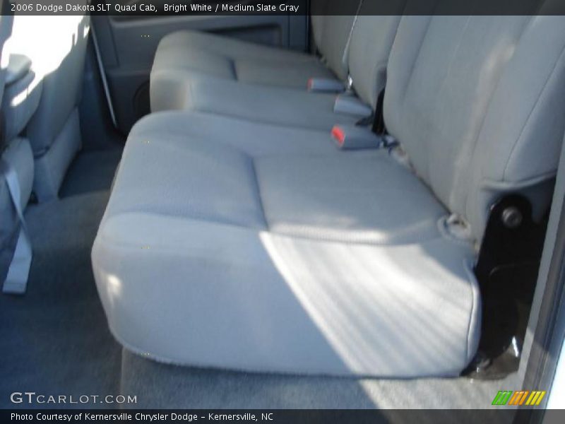 Bright White / Medium Slate Gray 2006 Dodge Dakota SLT Quad Cab