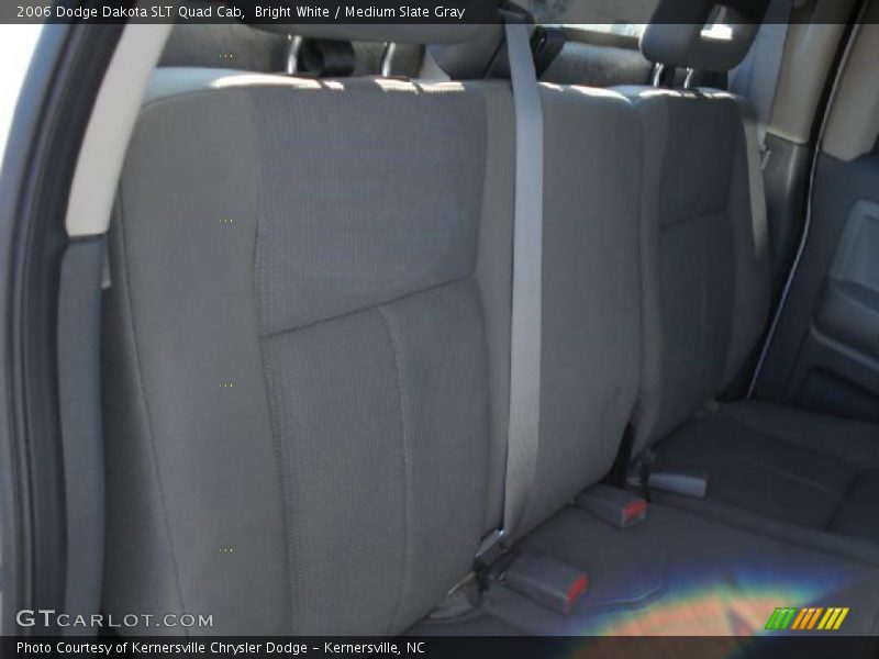Bright White / Medium Slate Gray 2006 Dodge Dakota SLT Quad Cab