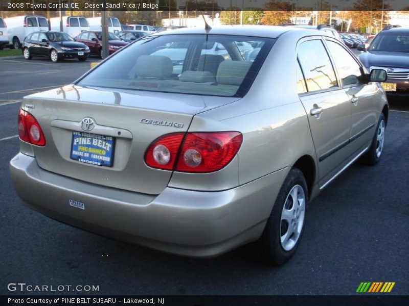 Desert Sand Mica / Beige 2008 Toyota Corolla CE