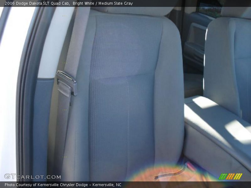 Bright White / Medium Slate Gray 2006 Dodge Dakota SLT Quad Cab