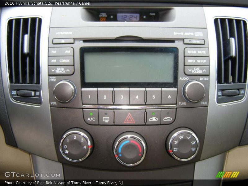 Pearl White / Camel 2010 Hyundai Sonata GLS