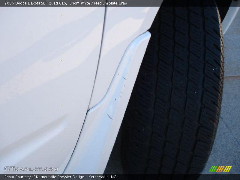 Bright White / Medium Slate Gray 2006 Dodge Dakota SLT Quad Cab
