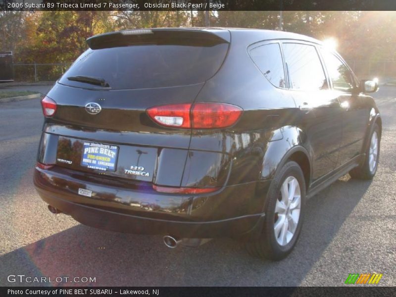 Obsidian Black Pearl / Beige 2006 Subaru B9 Tribeca Limited 7 Passenger